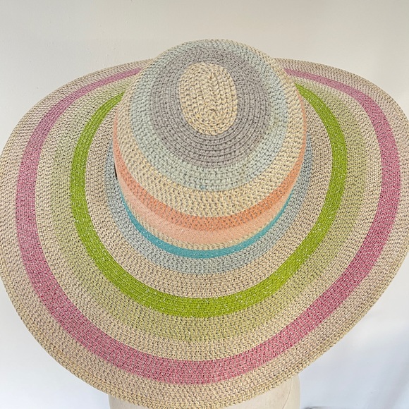 Cappelli Pastel Metallic Paper Wide Brim Hat - Picture 4 of 8